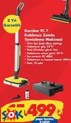KARCHER FC 7 KABLOSUZ ZEMİN TEMİZLEME MAKİNESİ